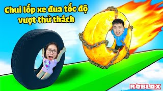 Chui vào lốp xe đua tốc độ vượt thử thách obby siêu khó bqThanh amp Ốc Ai Nhanh Hơn [upl. by Airdnek992]