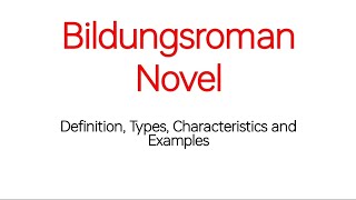 Bildungsroman Novel with Examples and Characteristics  Education Novel  Formation Novel UrduHindi [upl. by Grishilde966]