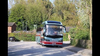 Wrays of Harrogate BU14EGF on a Rail Replacement to Beverley [upl. by Aneerak420]