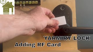 YAMIRY Lock  RF Card Set Up [upl. by Bigelow]