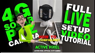 Active Pixel  4g solar ptz camera setup  4g solar camera configuration video cctv [upl. by Anselm]