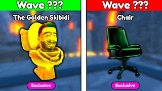 😨THE GOLDEN SKIBIDI vs CHAIR😨 in ENDLESS MODE 🔥  Toilet Tower Defense [upl. by Judon]