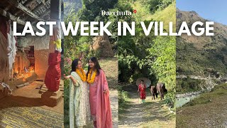 VLOG last week in village  festival seasons end here  darchula ✨❤️ [upl. by Sirad133]