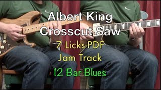 Crosscut SawAlbert King7 Intro LicksRhythm Guitar Lesson [upl. by Malena]