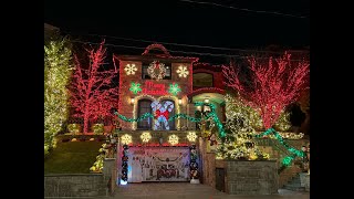 Dyker Heights Christmas Lights 2023  Two Brits Take Their First Look [upl. by Eseerehc219]