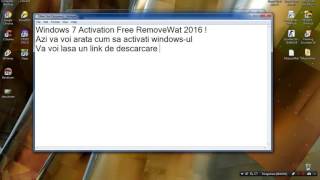 Windows 7 Activation Free RemoveWat 2016 [upl. by Roede]