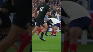 Rugby players are not normal athletes rugby speed fast tackle rwc2023 shorts [upl. by Anoved417]