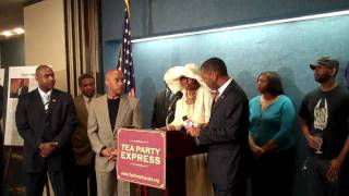 Reporters vs Conservative Black Leaders at Press Conference 8 4 2010 [upl. by Salvidor]