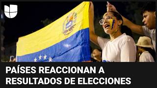 Estos son los países que han aceptado y rechazado los resultados de las elecciones en Venezuela [upl. by Ohare987]