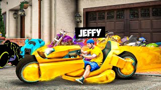 Jeffy Steals RARE TRILLIONAIRE BIKES in GTA 5 [upl. by Aljan901]