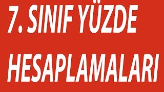 Yüzde hesaplamaları [upl. by Pegg]