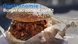 Gastronomie  burger au canard confit [upl. by Aralomo]