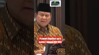 Prabowo ingatkan para menterinya dengan undang undang dasar 1945 [upl. by Ruvolo]