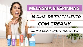 CUIDADOS COM A PELE  RESENHA E TESTE DE 15 DIAS CREAMY [upl. by Atiuqet]