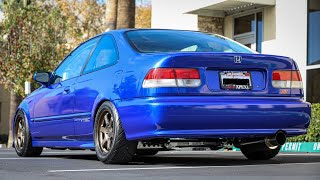 THE CLEANEST OEM EM1 IN SOCAL  1999 Honda Civic Si Build rockabillystyln [upl. by Eitsyrc]