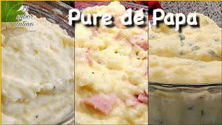 🔴 3 Recetas de Pure de Papa 💥Ricos y Cremocitos [upl. by Eartnoed]