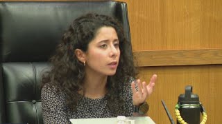 Harris County Judge Lina Hidalgo booed by law enforcement during Commissioners Court meeting [upl. by Hoffert178]