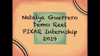 Demo Reel  PIXAR Internship 2019 [upl. by Nev]