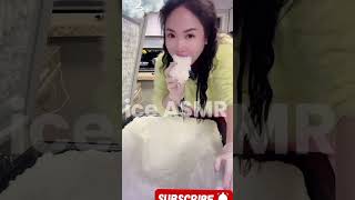 Squeakiest amp satisfying ice eating ASMR iceeating ice [upl. by Avan]