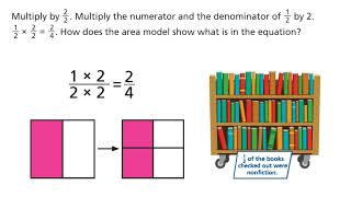 American Math Envision Math Grade 4 Topic 8 Lesson 3  Equivalent Fractions with Multiplication [upl. by Genia]