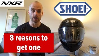 Shoei NXR Review  8 Reasons to Get One  Motorcycle Helmets [upl. by Enelyw5]