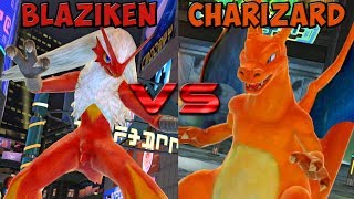 Pokken tournament  Blaziken vs Charizard [upl. by Twyla]