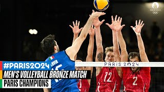 Mens Volleyball Bronze Medal Match 🏐🥉  Paris Champions [upl. by Eluj]