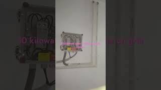 10 kilowatt solar inverter on grid system solar renewableenergy [upl. by Kcirad]