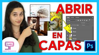 🔷 Importar varias IMÁGENES en CAPAS en Photoshop [upl. by Marrilee191]