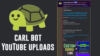 Carl bot Auto Notification YouTube Discord  Upload  Live Ping [upl. by Bolte967]