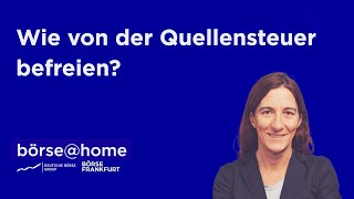 Quellensteuer auf Dividenden zurückholen [upl. by Reneta102]