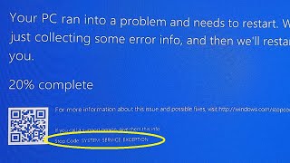 How to Fix System Service Exception Error in Windows 1011 [upl. by Floria449]