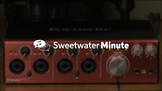 Focusrite Clarett 4Pre Audio Interface Review by Sweetwater [upl. by Ynnahc]