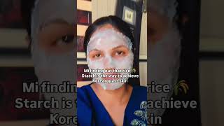 10 days starch challenge for glowing skin koreanskincare rice skincare challenge short [upl. by Atahs]