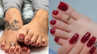 Most gorgeous and pretty toe nails art fashion ideas💡Latest pedicure nail colors for women of 2024 [upl. by Carree]