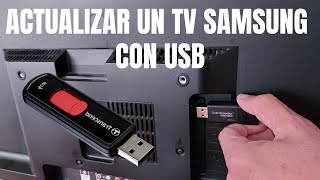 Cómo actualizar un televisor Samsung o cualquier televisor con USB [upl. by Anwahs]