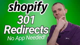 How To Set Up 301 Redirects in Shopify No App Required [upl. by Jauch]