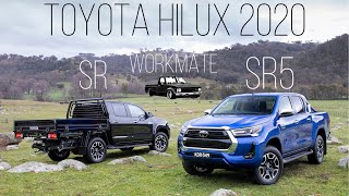 Toyota Hilux 2020  Workmate SR and KING SR5 [upl. by Anihsak848]