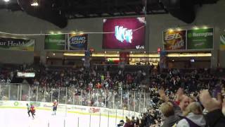 Toledo Walleye Goal Horn First time being sounded after a goal 112011 [upl. by Arim967]