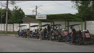 Philippines tricycle ride from NuVista Homes to Starmall [upl. by Hamal]