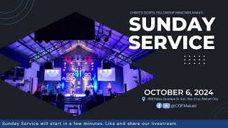 Sunday Service  October 6 2024  Christs Gospel Fellowship Ministries CGFM Makati [upl. by Nomar]