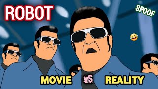 ROBOT movie vs reality  enthiran movie spoof  rajinikanth  funny video  mv creation [upl. by Camilo48]