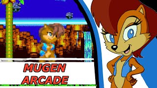 Mugen Arcade Mode with Princess Sally Acorn [upl. by Duj986]