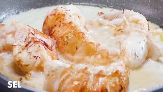 Recette facile de queue de langoustes safranées [upl. by Madai66]