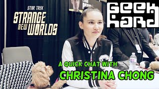 Christina Chong at Toronto Comicon 2024  Geek Hard [upl. by Alleuol808]