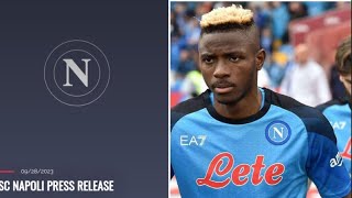 Victor Osimhen Napoli make 1st statement since tiktok mockery [upl. by Pace518]