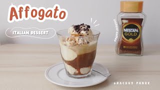 Affogato Coffee Recipe using instant coffee I Italian Dessert [upl. by Brigid861]