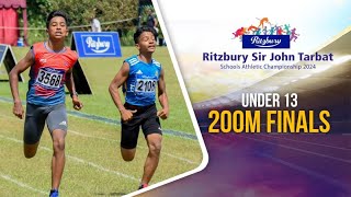 200m Finals U13  53rd Ritzbury Sir John Tarbat Junior Athletic Championship [upl. by Rasla]