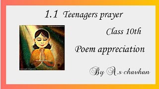 Teenagers prayer poem appreciation [upl. by Eirelav]