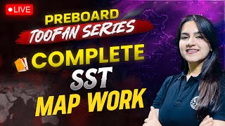 Class 10 Complete SST Map Work Part 01  SST Class 10  Preboard Toofan Series  SST By Ujjvala Mam [upl. by Hsaniva]